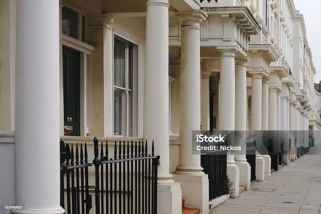 Caixa com Terraço de Pimlico. Londres. Inglaterra - Royalty-free Casa Foto de stock