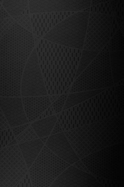 Black background of Japanese paper
