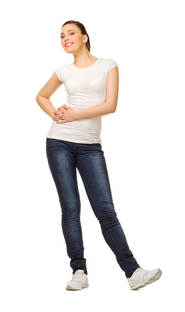 istock Young smiling girl isolated 153197742
