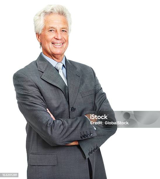 Portrait Of A Senior Businessman Standing With Arms Crossed Stock Photo - Download Image Now