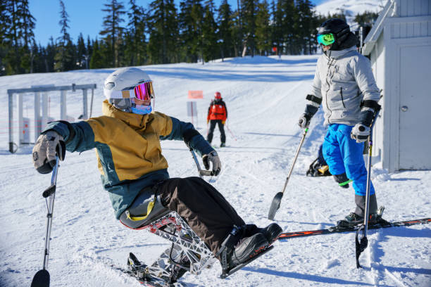 istock Adaptive athletes enjoying a sunny winter day on the mountain 1532025986