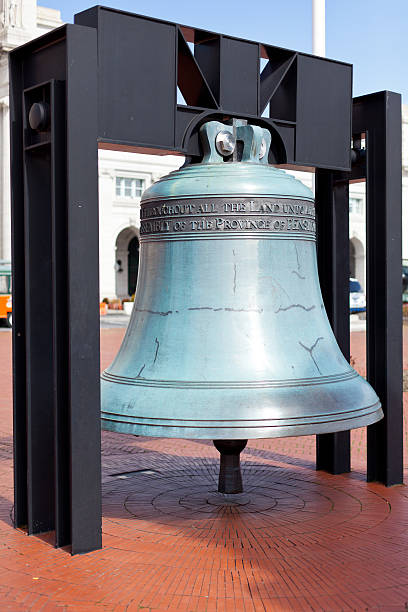 istock Replica freedom bell in front of Union Station 153205105