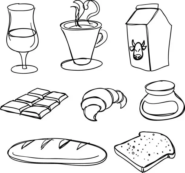 Vector illustration of Food and Beverage_02