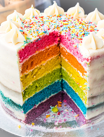 Rainbow cake on sale at  Artisan Market