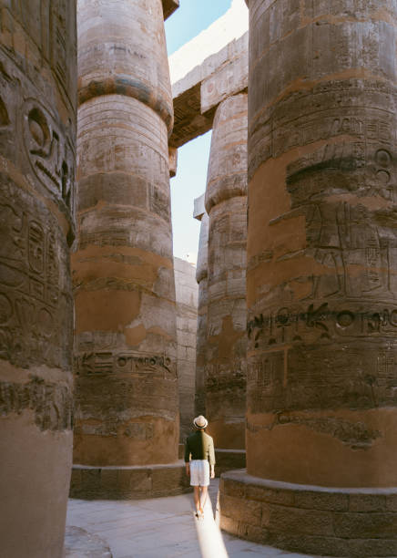 istock Asian Young Man Travelling in Karnak Temple 1532089139