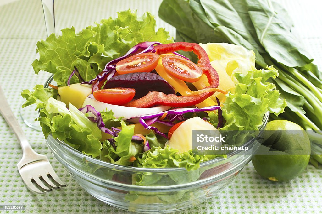 Salad Salad  for Wellbeing Antioxidant Stock Photo