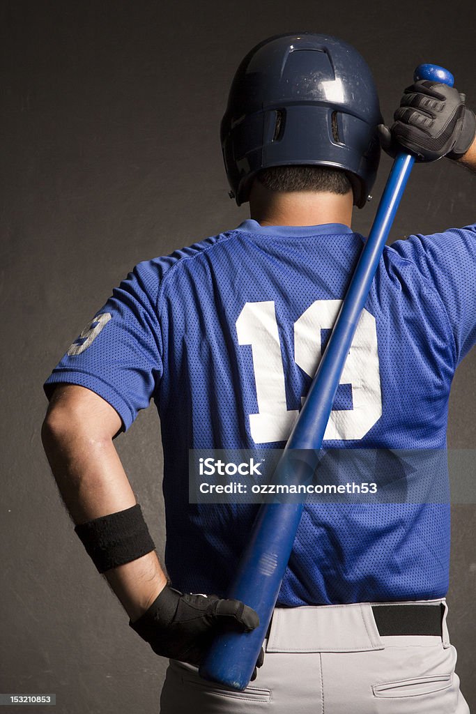 Jogador de beisebol aquecer com o Bastão - Royalty-free Basebol Foto de stock