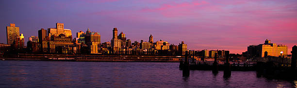 Dusk on the Brooklyn Waterfront stock photo