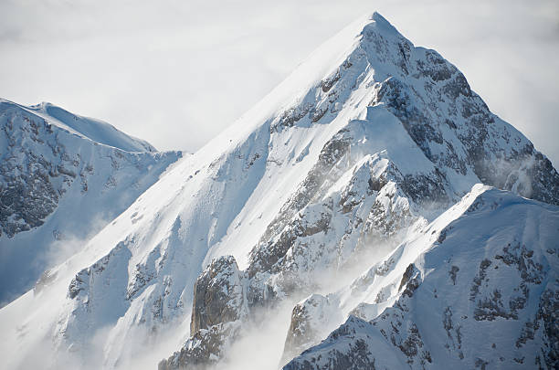 vista desde punta rocca, marmolada - snowcapped mountain mountain range snow fotografías e imágenes de stock