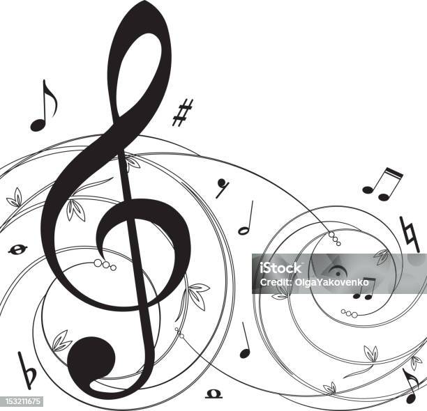 Музыкальный Фон — стоковая векторная графика и другие изображения на тему Фоновые изображения - Фоновые изображения, Чёрно-белый, Музыка