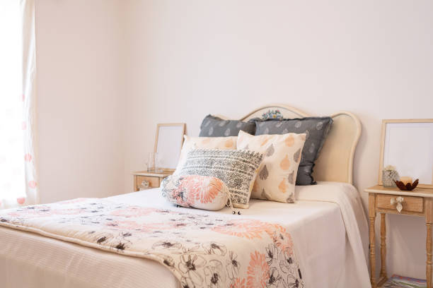 istock Decorated bedroom at rural hotel 1532117065