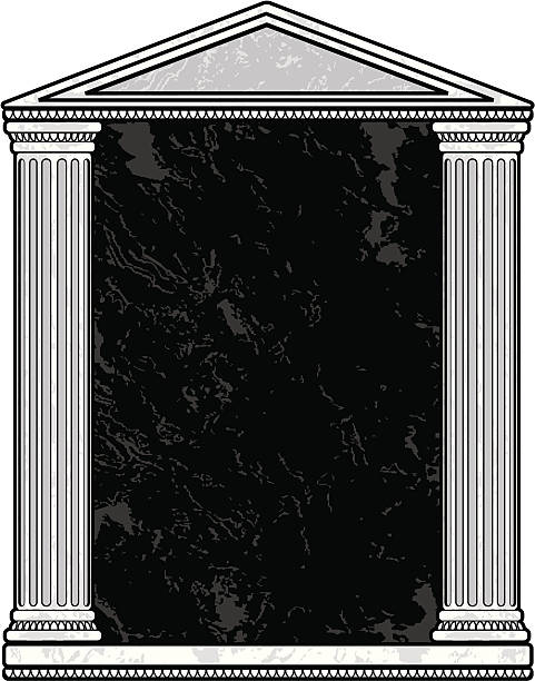 marmor spalte frame - column italy italian culture greece stock-grafiken, -clipart, -cartoons und -symbole