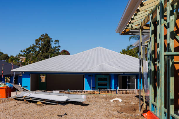 Houses under construction Houses under construction in residential housing development australia house home interior housing development stock pictures, royalty-free photos & images