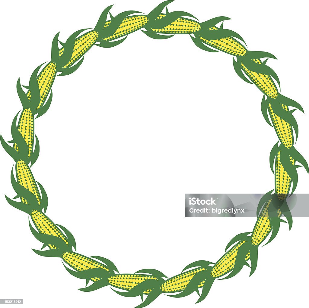 Krąg zbożowy - Grafika wektorowa royalty-free (Kukurydza - Zea)
