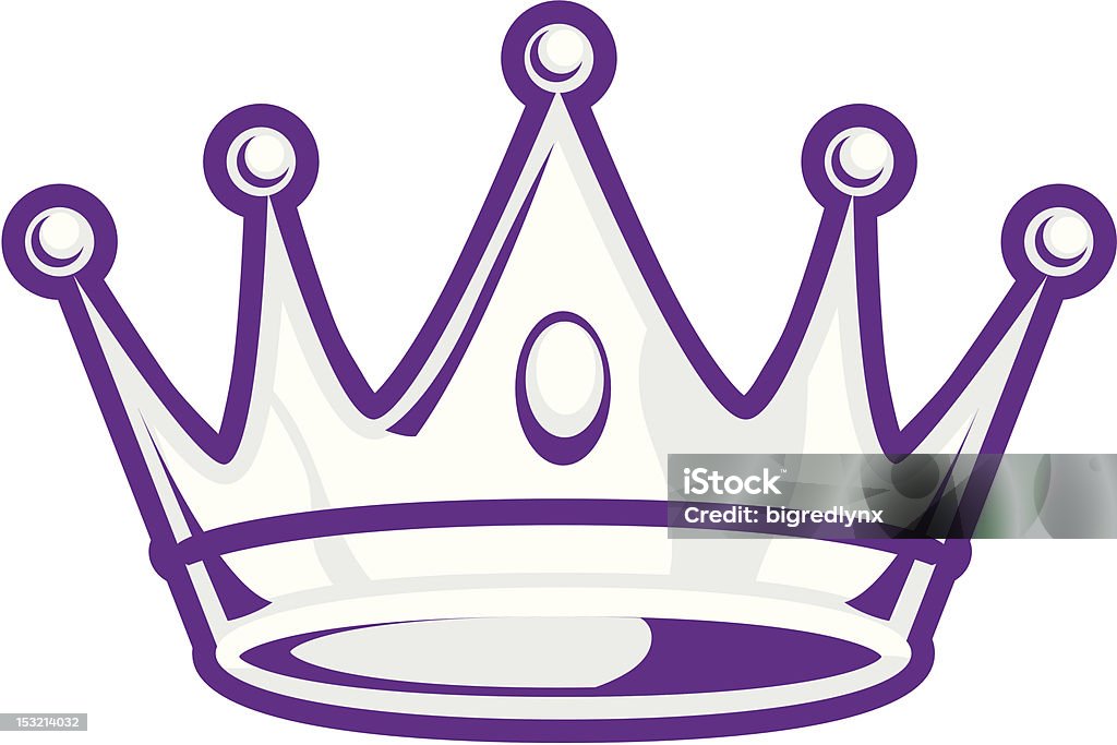 Silver Crown A bold, simple image of a crown. Crown - Headwear stock vector