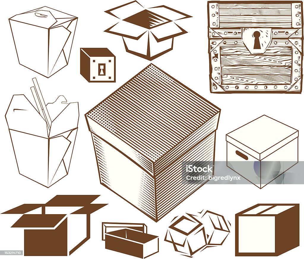 Box Shape Element Design Elements Boxes Stock Illustration - Download Image Now - Box ...