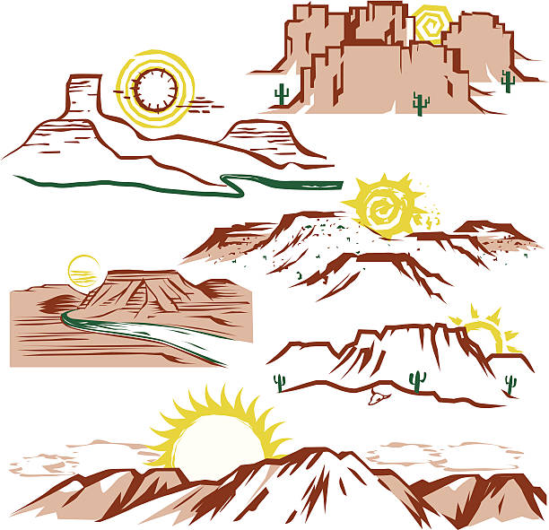 ilustraciones, imágenes clip art, dibujos animados e iconos de stock de sunny mesetas - altiplanicie