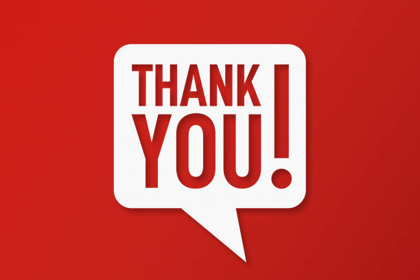 istock Thank You and Speech Bubbles with Copy Space On Red Cardboard Background 1532151289