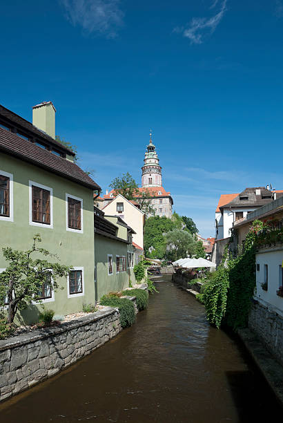 istock Narrow canal at Cesky Krumlov 153217849