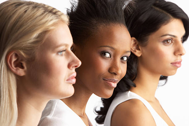 istock Portrait Of Three Young Women In Studio 153218260