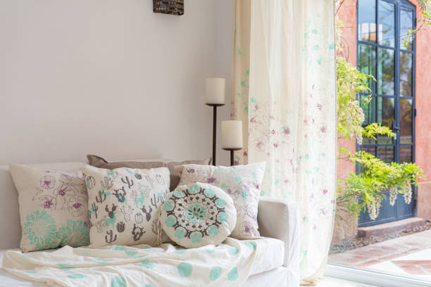 istock Decorated bedroom at rural hotel 1532194195