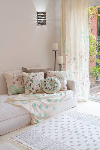 istock Decorated bedroom at rural hotel 1532194705
