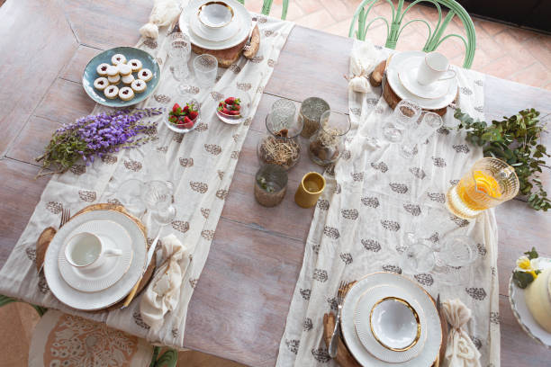 istock Decorated table at tea time in rural hotel 1532194710