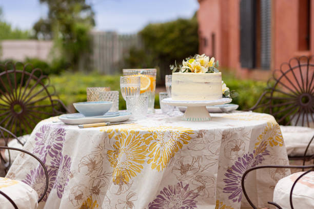 istock Decorated table at tea time in rural hotel 1532195221