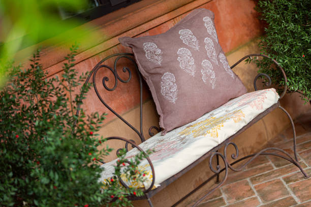 istock Exterior gallery in rural hotel at sunset 1532196242