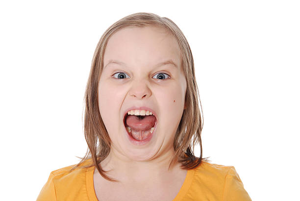 istock The little girl shouts 153220584