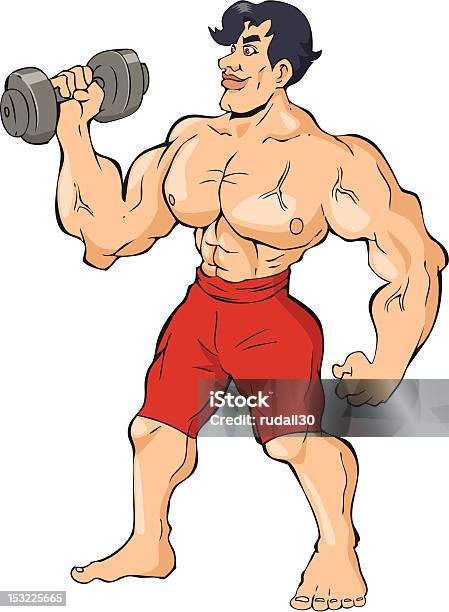 Bodybuilder Stock Illustration - Download Image Now - Active Lifestyle, Adult, Adults Only