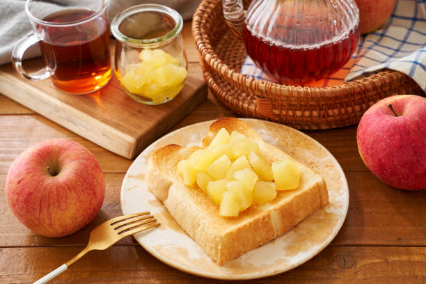 istock Toast with homemade apple jam 1532260678
