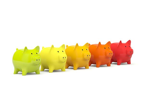 istock Colored piggy banks 153228547