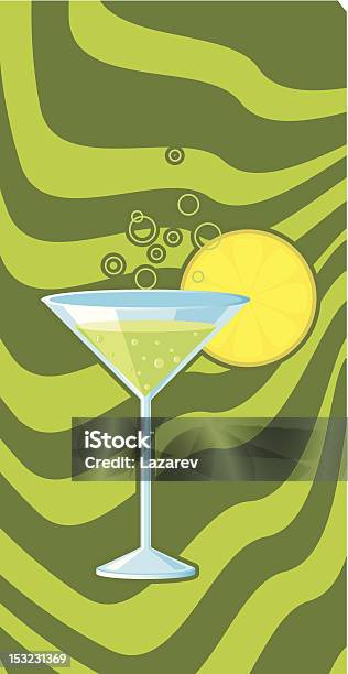 Martini - Immagini vettoriali stock e altre immagini di Bicchiere da Martini - Bicchiere da Martini, Bolla, Acqua tonica