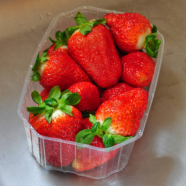 istock Basket of fresh strawberries 153232743