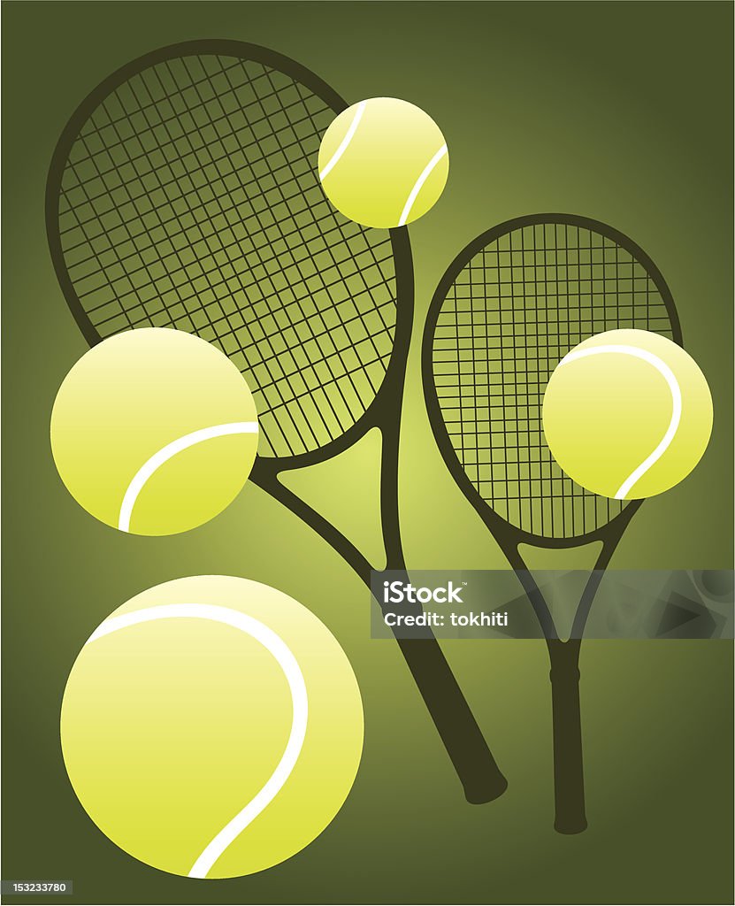 Canchas de tenis - arte vectorial de Blanco - Color libre de derechos