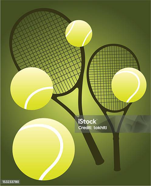 Da Tennis - Immagini vettoriali stock e altre immagini di Bianco - Bianco, Colore verde, Grafica computerizzata