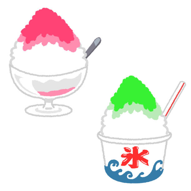 ilustrações de stock, clip art, desenhos animados e ícones de shaved ice - japanese maple