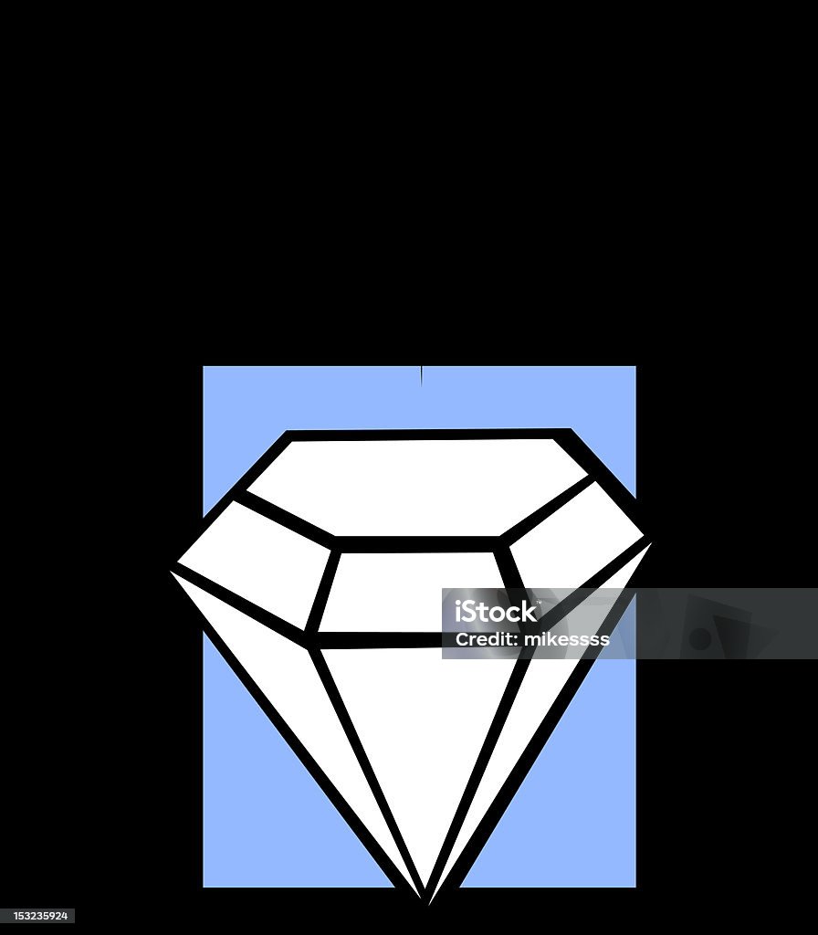Glänzende diamond - Lizenzfrei Diamant Vektorgrafik