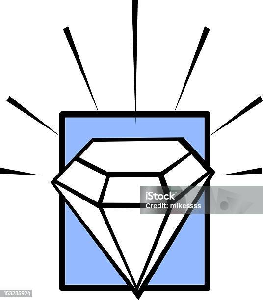 Glänzende Diamond Stock Vektor Art und mehr Bilder von Diamant - Diamant, Diamantförmig, Edelstein