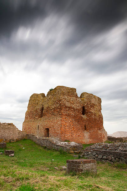 Old Danish Castle in Storm stock photo