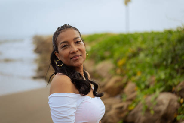 istock black woman on the beach 1532401231