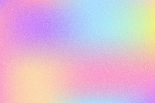 Holographic gradient textured background. Noisy light rainbow gradation. Soft colors grainy foil. Abstract blurred fluid wallpaper. Vector. Holographic gradient textured background. Noisy light rainbow gradation. Soft colors grainy foil. Abstract blurred fluid wallpaper. Vector illustration pastel colors background stock illustrations