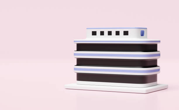 istock office building icon isolated on pink background. 3d render illustration 1532459537
