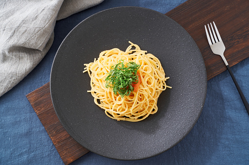 Popular pasta often eaten in Japan: Mentaiko Pasta