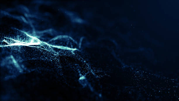 istock Particles Blue dust abstract light bokeh motion titles cinematic background 1532461226