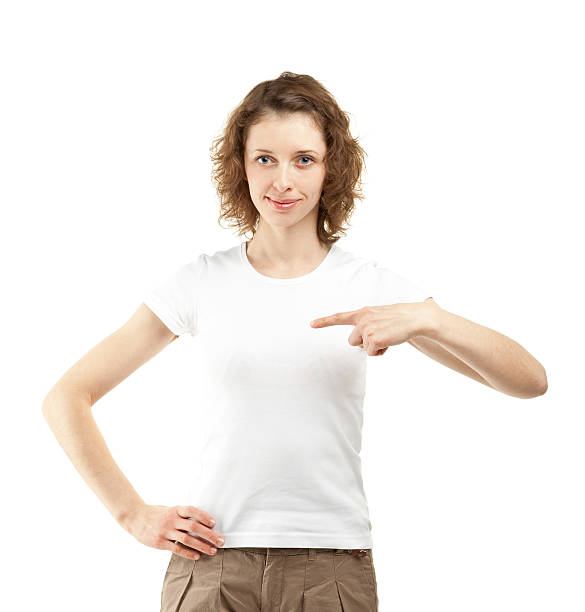istock Young woman pointing at herself 153249847