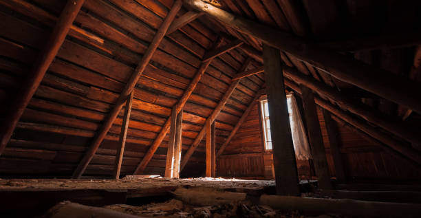 istock Abstract grunge wooden interior, panoramic perspective view 1532502447