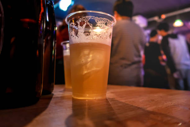 istock Draft beer.  Enjoying Evening Drinks at the pub party in a nightclub . 1532506855