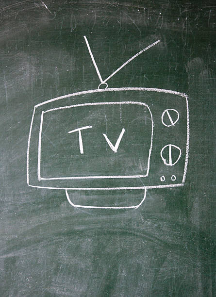 istock TV drawn with chalk on blackboard 153252583